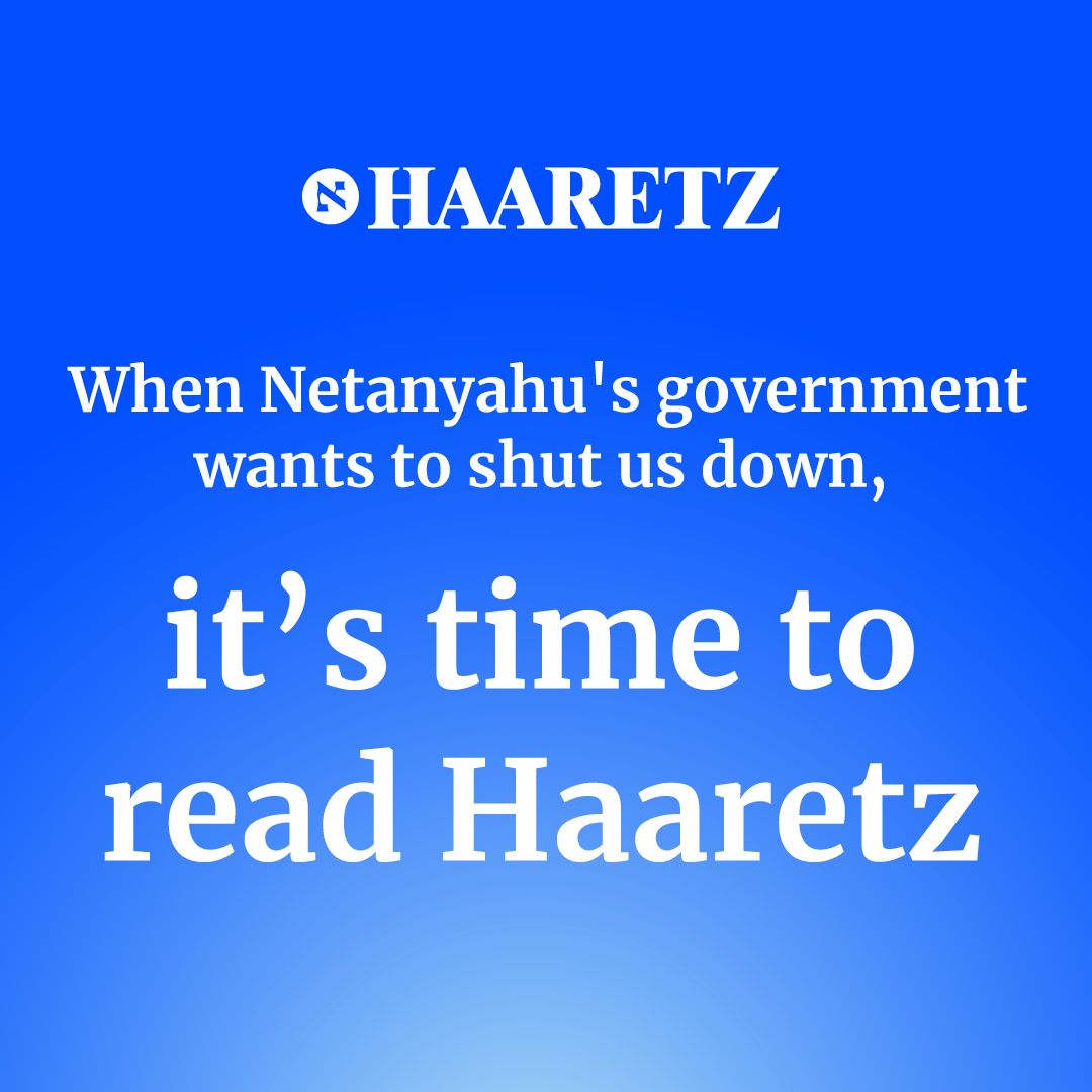 🧵3/3 As the Netanyahu government attempts to stifle the free press in Israel, Haaretz remains committed to reporting without fear or favor promotion.haaretz.com/offers?utm_sou…