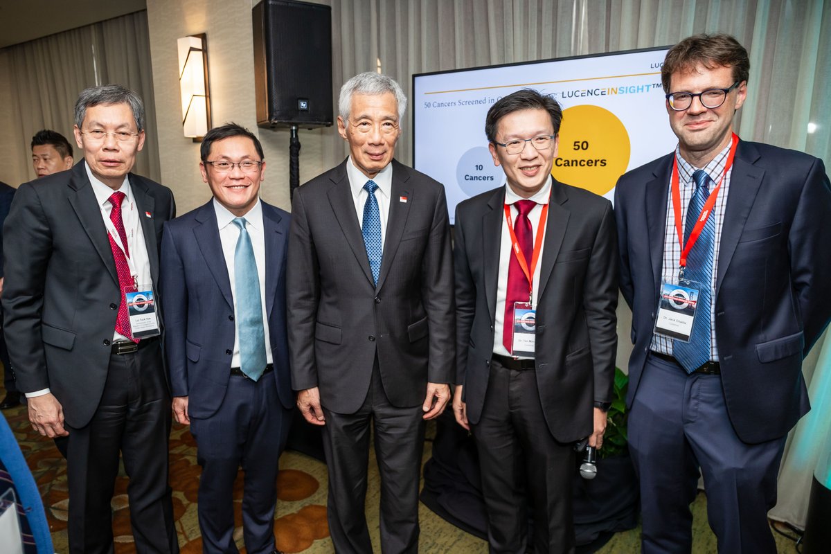 LucenceHealth's tweet photo. We were extremely honored to share our story with Singapore Prime Minister @leehsienloong during his #APEC2023 visit to the Bay Area.

It's been a 6-year journey to securing US Medicare coverage for our #liquidbiopsy tech to help US patients!

Photo credits: Enterprise Singapore https://t.co/0u6TbpCKH2