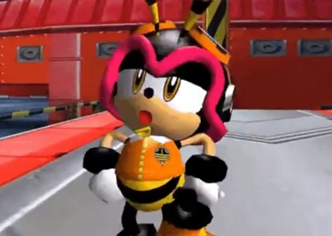 Riiiight, riiight? Vector and Espio thinks I slack off all the time, but I'm working hard /and/ hardly working!  ... Just for that, it's gonna be 4 rings! 4!