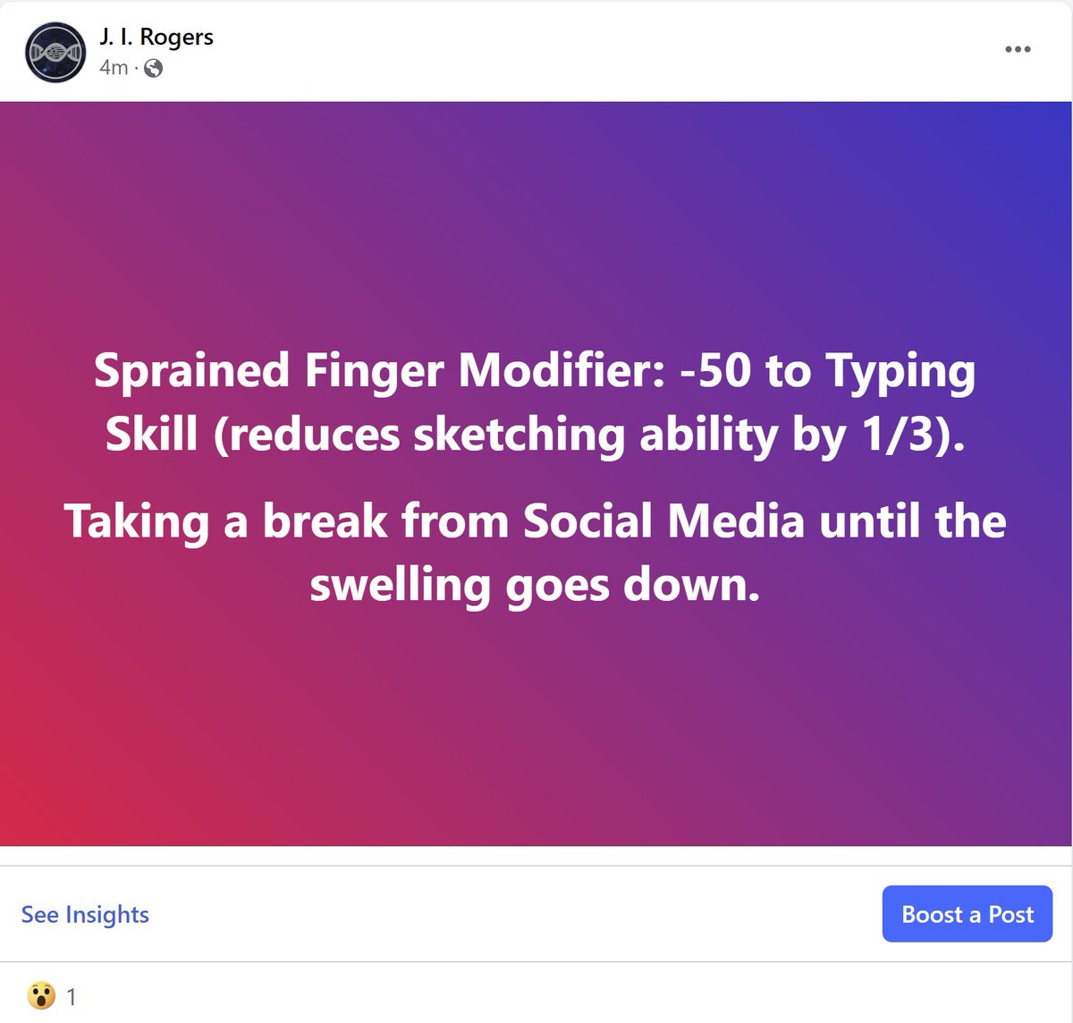 #amwriting #amsketching #scifiart #scifibooks - much slower going with a sprained finger. Have a great weekend, all.