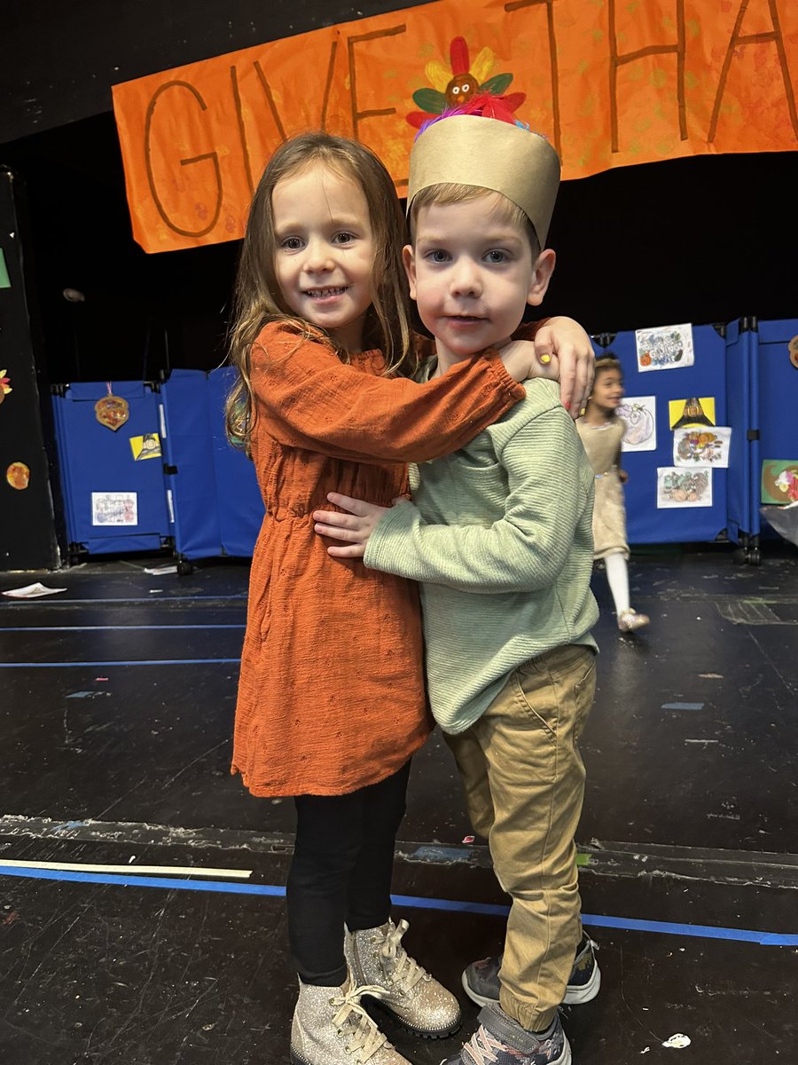 Happy Thanksgiving! These preschoolers enjoyed their Thanksgiving Feast with their classmates and guests.