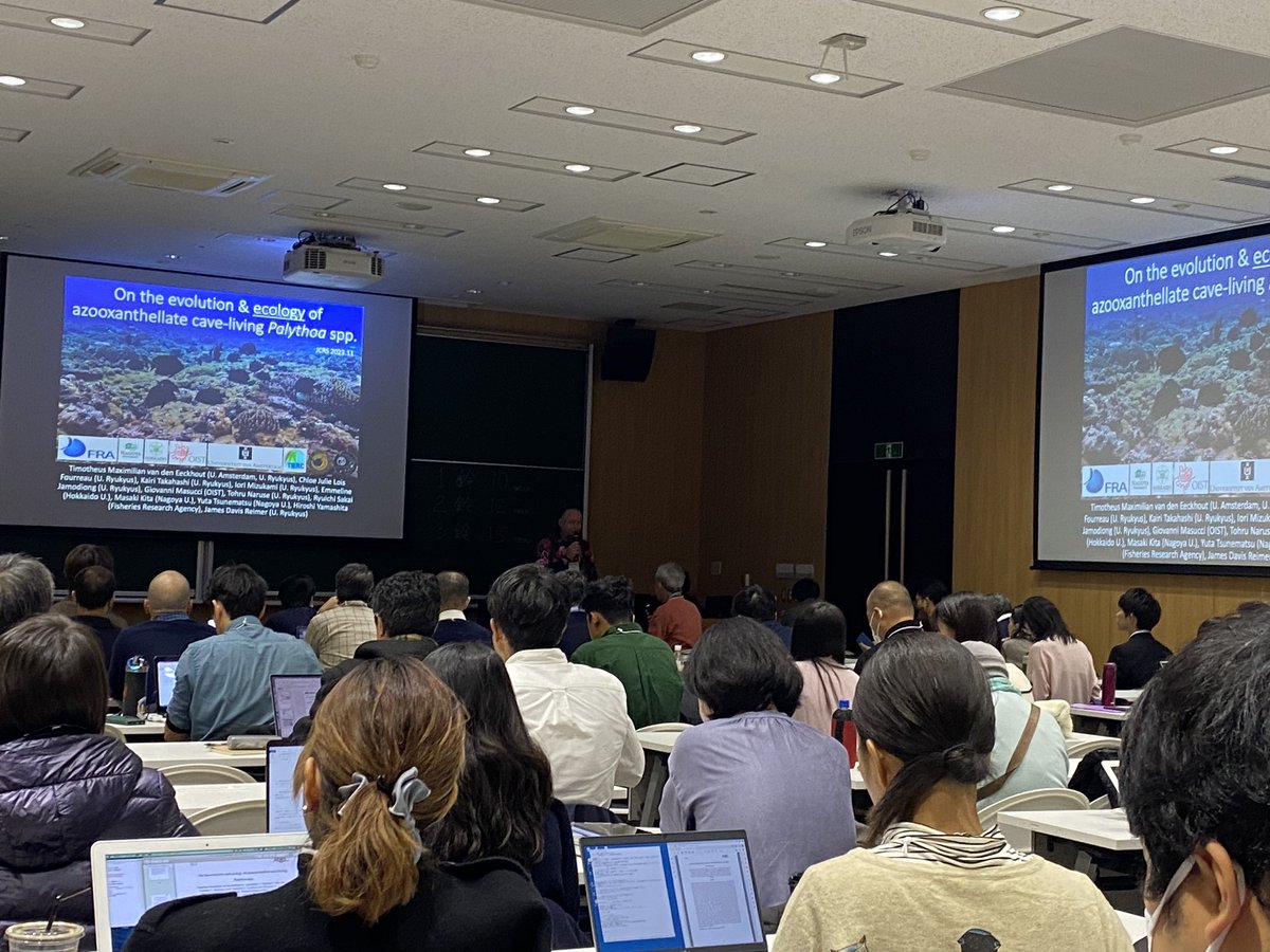 Sanaz Hazraty-Kari٫ PhD (@hazrati_sanaz) on Twitter photo Great talk today by Prof. <a href="/JDReimer/">James Davis Reimer</a> at #JCRS on the evolution and ecology of a cave-living Palythoa spp. Great talk today by Prof. <a href="/JDReimer/">James Davis Reimer</a> at #JCRS on the evolution and ecology of a cave-living Palythoa spp.