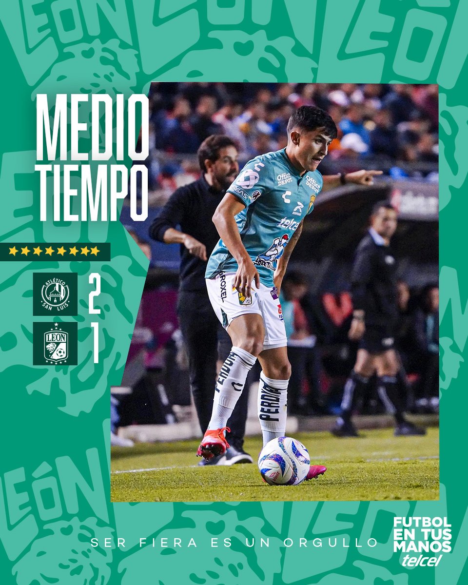 clubleonfc's tweet photo. #PlayIn I #ASLvsLEO
⏰MT
Al descanso en San Luis. @Telcel
🔴2-1🦁
#SerFieraEsUnOrgullo💚 https://t.co/hKjy4bcyFo