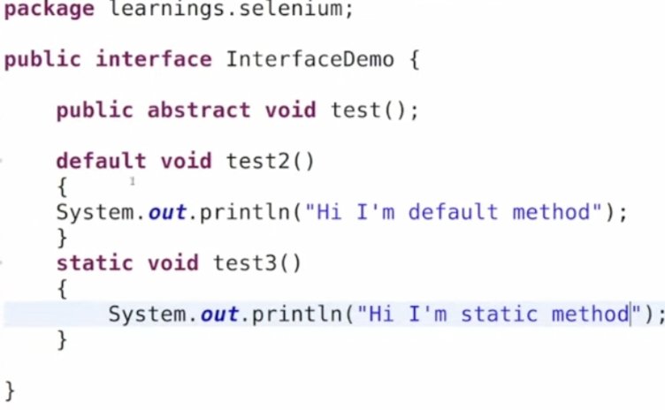 Developer3641's tweet image. Functional Interface 

1. Only One Abstract Method.
2.Annotation - FunctionalInterface
3.En number of default and Static method allowed in functional interface.