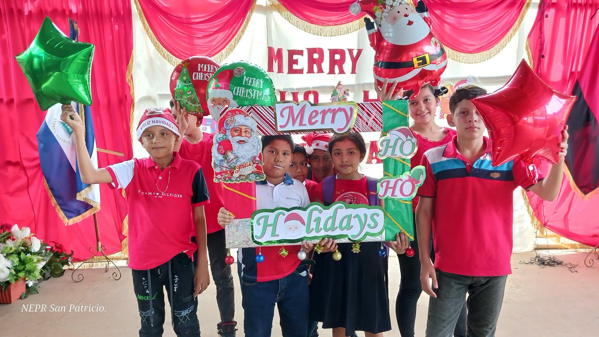 Festival Navideño Merry ho, ho, ho.. Holidays. Con la participación de Estudiantes de Primaria Regular  del Centro educativo  San Patricio.
#EnVictoriasEducativa