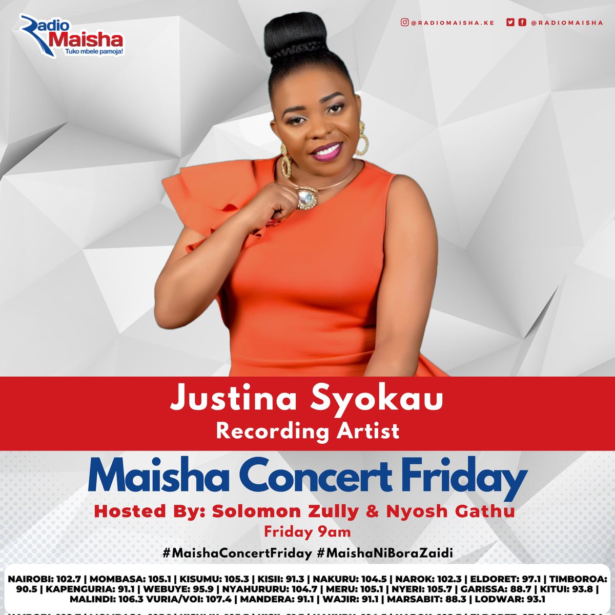 Mwaka ni wa Kupanuliwa on #MaishaConcertFriday @Justina Syokau #zullynanyosh TwendeKazi