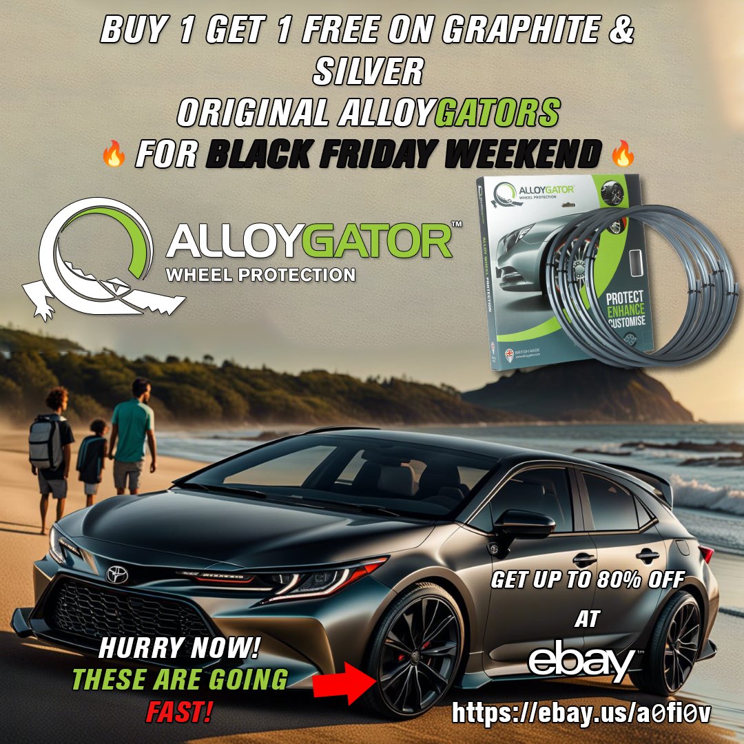 #advertisement #affiliate Celebrate Black Friday weekend with buy 1 get 1 free on silver and graphite #AlloyGator original profile products Find them on #eBay here: ebay.us/a0fi0v #carshow #nizelco #discount #marketing #onlinestore #cars #graphite #silver #blackfriday