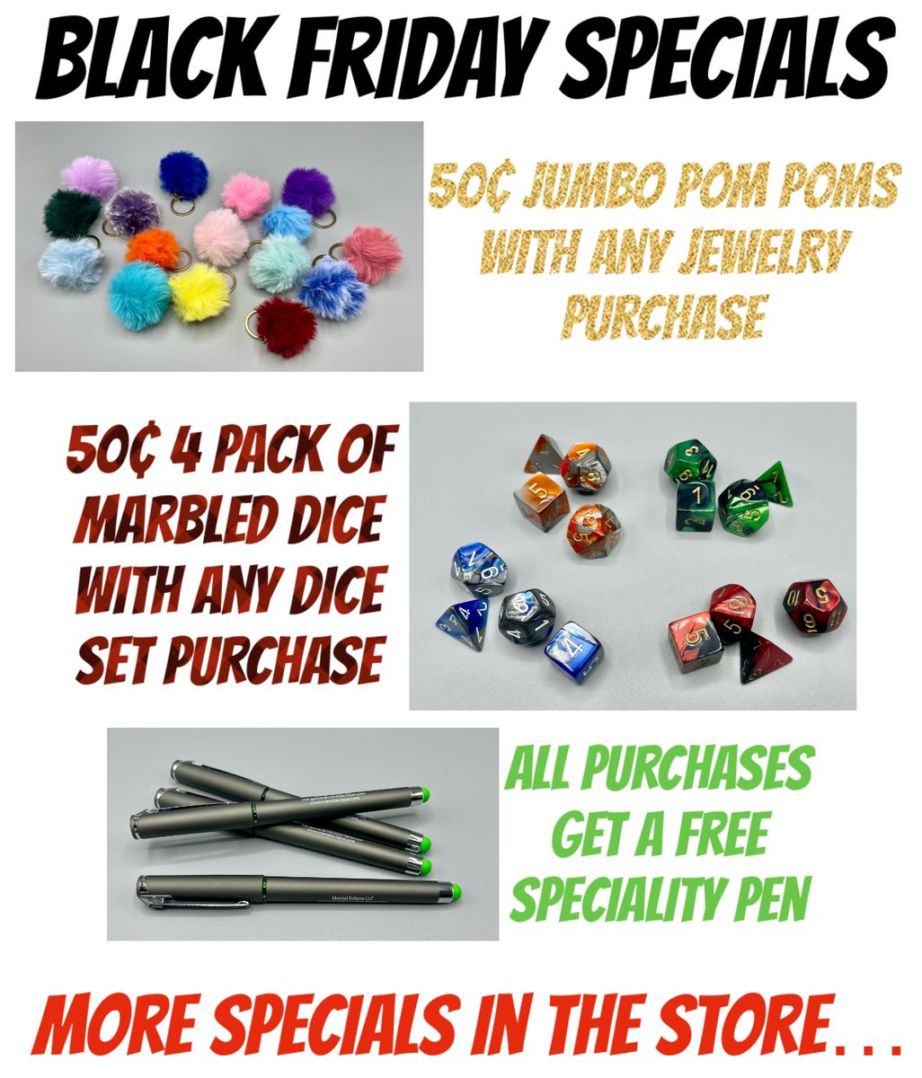 Join us for BLACK FRIDAY deals in the store.  Here are just a few…
#shoplocal #shopsmall #shopoldtownspring #supportsmallbusiness #familybusiness