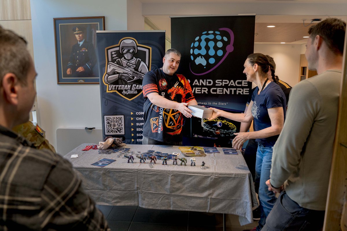 ASPC_Australia's tweet photo. Paint Mini Think BIG 🎨

The ASPC team have been supporting the veteran community whilst facilitating conversation around air &amp; space power using unique mediums.

In a collab with @VeteranGamingAu, air &amp; space power enthusiasts across @DefenceAust were led in a painting tutorial. https://t.co/dPGdGYrruV