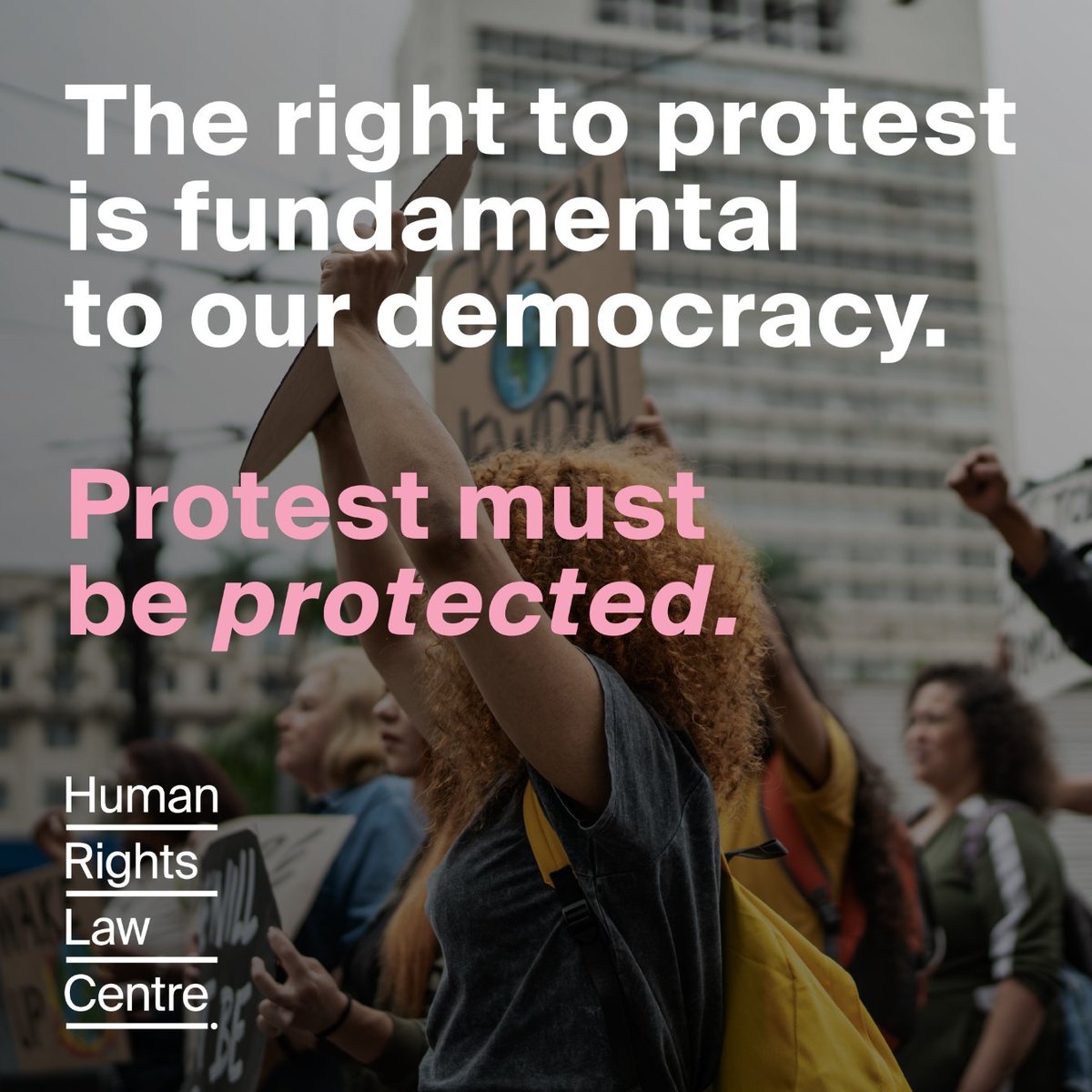 The right to protest is fundamental to democracy. But Australia's governments are proliferating anti-protest laws. That's why we’ve signed onto the Declaration of Our Right to Protest, which sets out 10 minimum standards for governments to #ProtectProtest.
hrlc.org.au/reports-news-c…