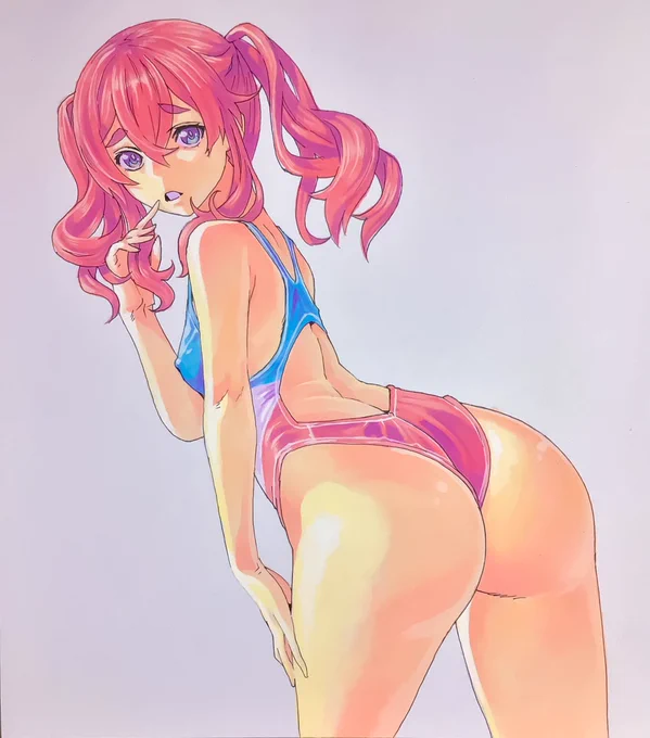 前にターナーのアクリルガッシュで色紙描いた時の動画再掲。(h