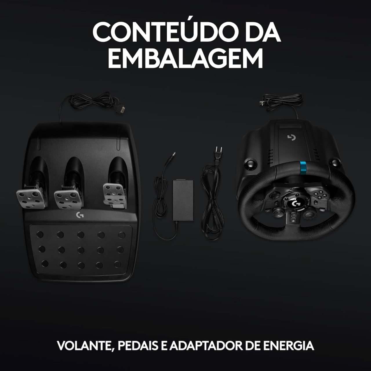 Volante Logitech G29 Driving Force e Pedais com Force Feedback para PS5,  PS4, PS3 e PC em 2023