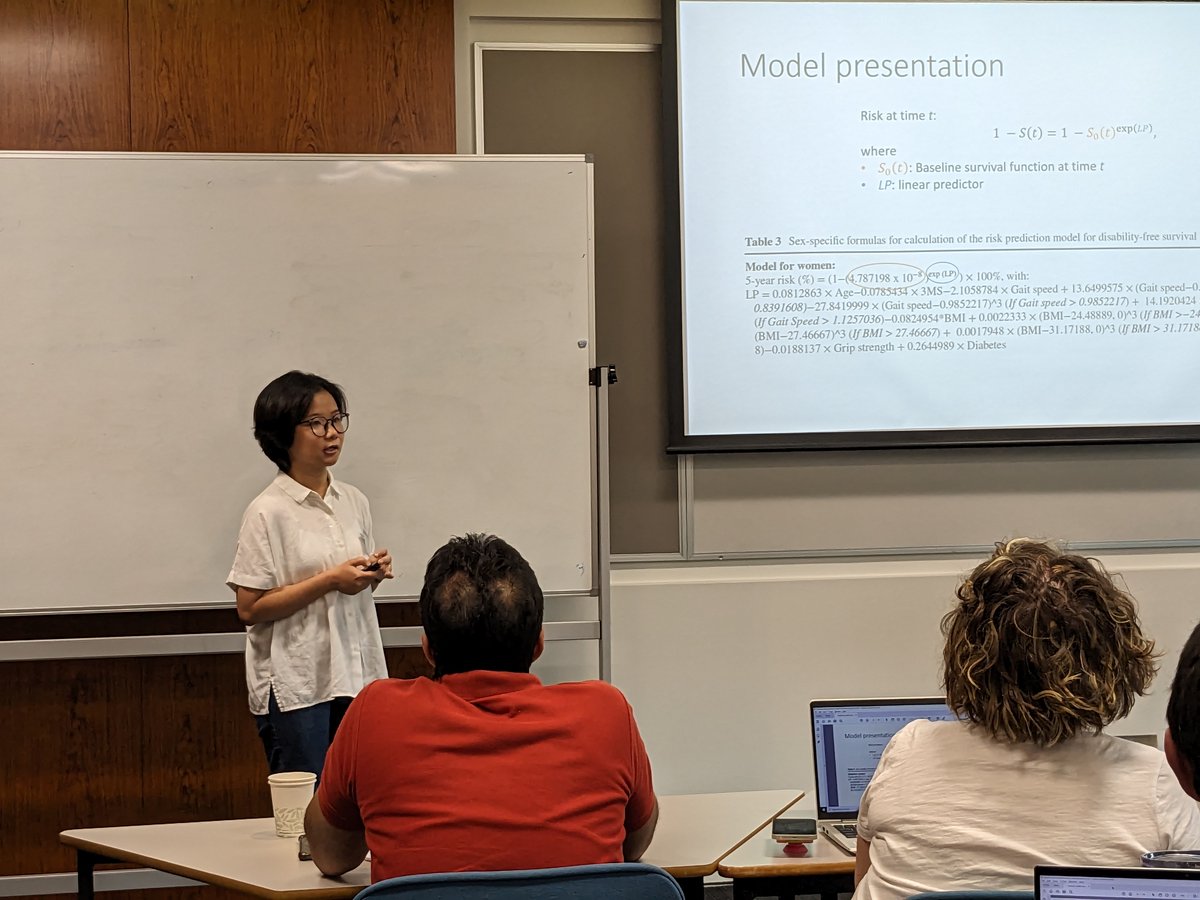 vicbiostat's tweet photo. A packed room today for our invited guest @laure_wynants workshop on clinical risk prediction models @unimelbMSPGH 

Great to see this in action with a case study presented by @lpThao https://t.co/9IdTTGPQe1