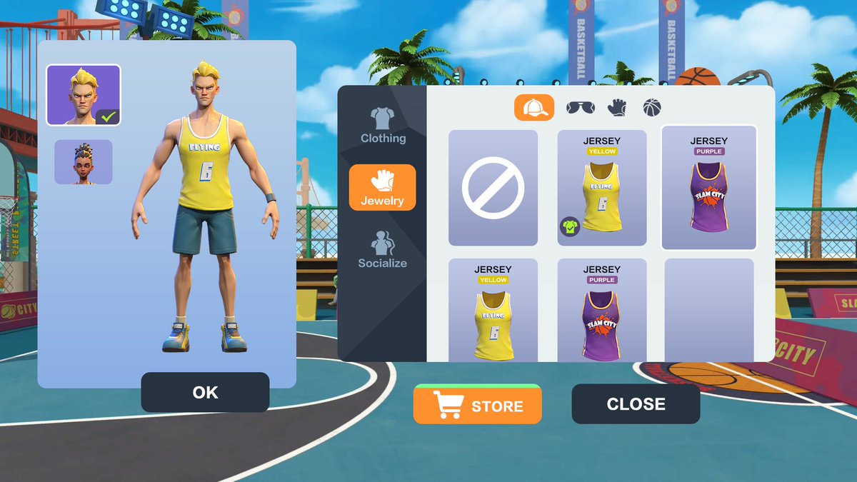 SlamcityVR's tweet image. We are happy to reveal our brand new store! 📢📢
You will be able to purchase clothes and jewelry for your player and play with style!
#Slamcity #nba #vr #vrgames