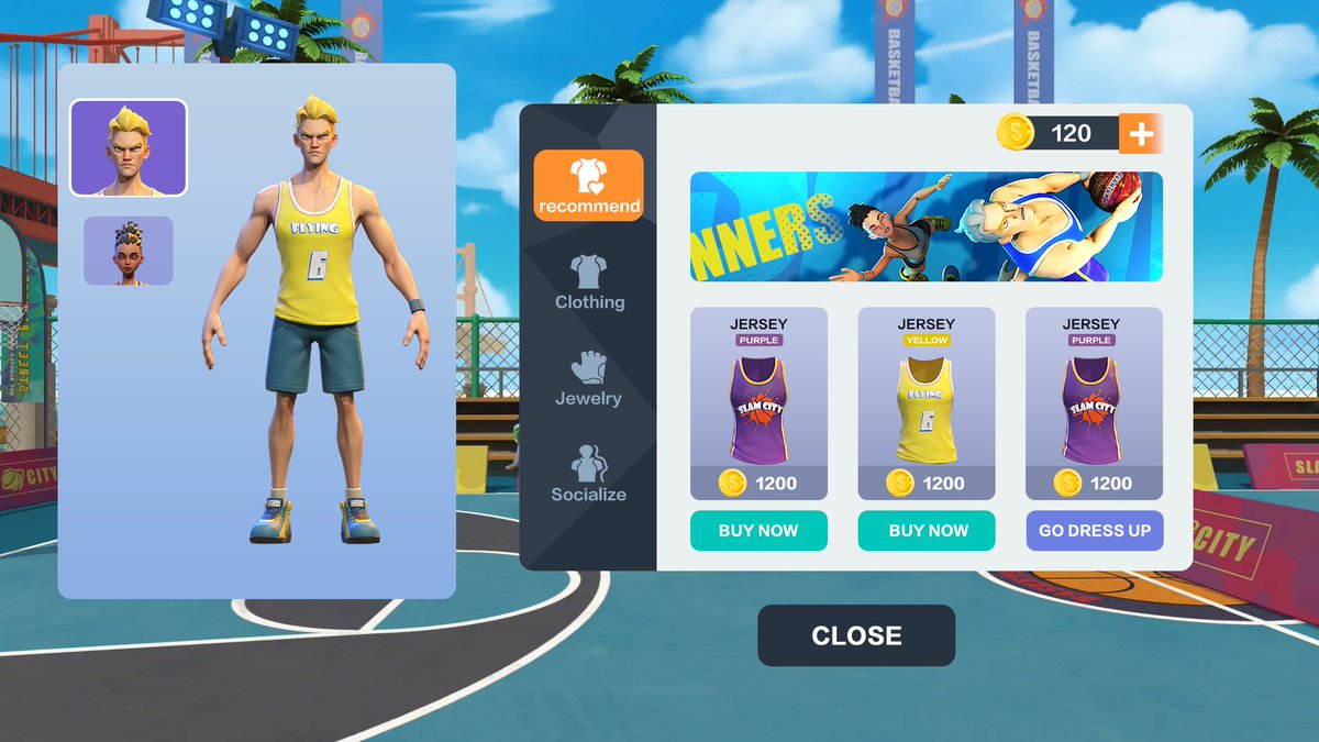 SlamcityVR's tweet image. We are happy to reveal our brand new store! 📢📢
You will be able to purchase clothes and jewelry for your player and play with style!
#Slamcity #nba #vr #vrgames