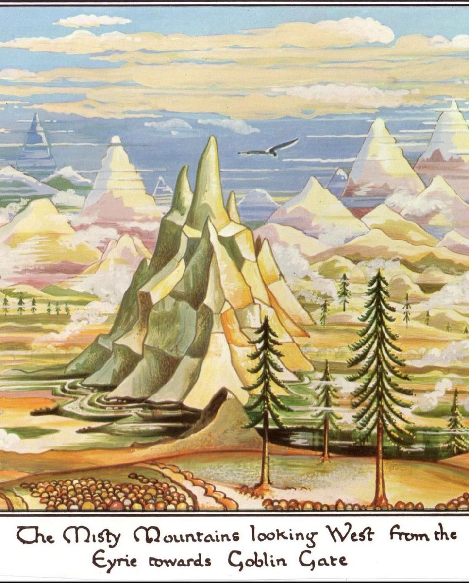 <a href="/historyinmemes/">Historic Vids</a> Hobbit illustrations done by Tolkien from the first edition book.