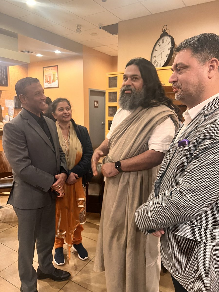 ravitaurus's tweet photo. Engaged in enlightening discourse over a delightful hi-tea session with the esteemed spiritual guide, Swami Sadyojathah. The focal point of our conversation: the profound intersection of spirituality and business. Exploring the ways in which the principles of spirituality can positively influence our business endeavors and contemplating the art of harmonizing these two aspects.

Gratitude resonates for the insightful conversation and the guiding wisdom imparted by Swami Sadyojathah. It was a unique opportunity to delve into the deeper dimensions of our professional pursuits and understand how the essence of spirituality can infuse purpose and meaning into our business practices. Heartfelt thanks to everyone who joined this enlightening discussion, contributing to a shared journey of growth and enlightenment. 🙏

 #SpiritualityInBusiness #EnlightenedConversations #HarmonyInWork #GuidanceAndGrowth