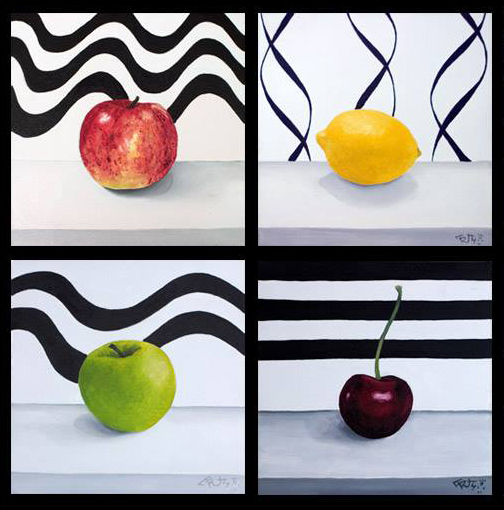 AlexRadin111's tweet photo. Each painting is 8x8 Oil on panel. #fruits #art #painting   #oilpainting #patterns https://t.co/fsfWtJpl5a