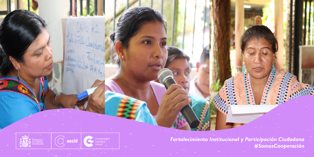 Somos #CooperaciónFeminista 🟣🟠 | Apoyamos la creación de espacios seguros que dan voz a las necesidades y desafíos de las Mujeres Indígenas. #AECIDIgualdad #DesarrolloHumano #SomosCooperacion