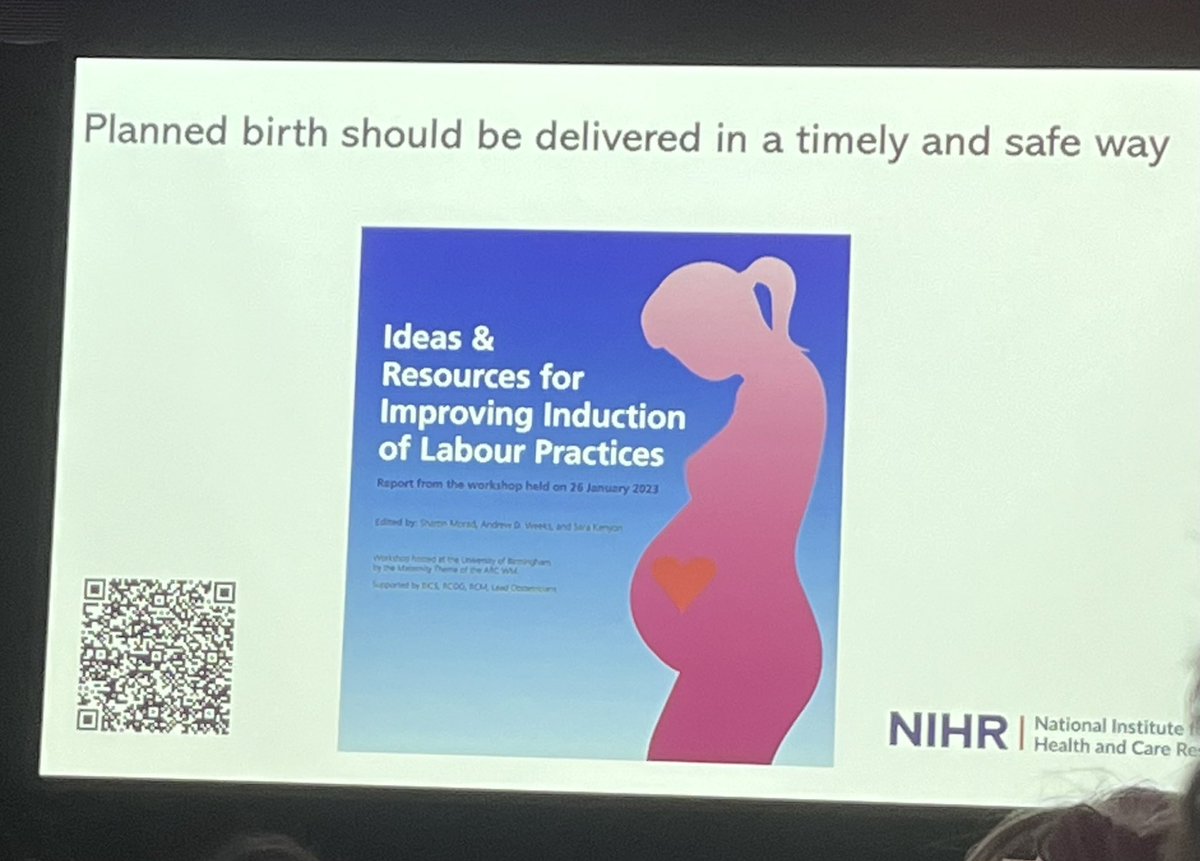 To induce or not to induce #GOU2023 
No easy answers 

But:
-Give women CHOICE of IOL @ 39/40, real choice, ALL the information/ evidence
-Principle of ‘What matters to you?’ is a good guide…

Some resources from <a href="/BICSoc/">British Intrapartum Care Society</a> <a href="/RCObsGyn/">RoyalCollegeObsGyn</a> <a href="/MidwivesRCM/">Royal College of Midwives 💙</a> 
bicsoc.org.uk/improving-indu…
#GOU2023