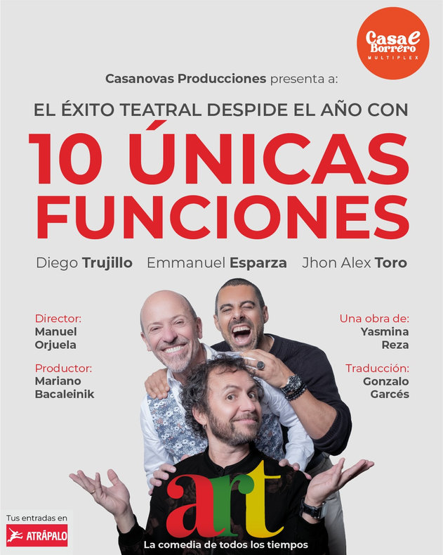OrgulloLGBT's tweet photo. En Temporada en @casaeborrero : LA COMEDIA DE TODOS LOS TIEMPOS "ART, LA COMEDIA" https://t.co/oGop5EBHAJ https://t.co/NVP41RMcfE