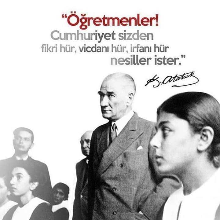 Başöğretmen Mustafa Kemal Atatürk başta olmak üzere, tüm öğretmenlerimizin Öğretmenler Günü kutlu olsun. #24Kasım #ÖğretmenlerGünü