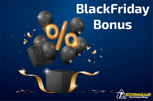 Dear Users, Happy Black Friday 2023 We want to celebrate this event and surprise our users with a big black Friday deposit bonus. This is our biggest deposit bonus up to now. You can deposit on 24/11/2023 and get 10% extra mining power charge.