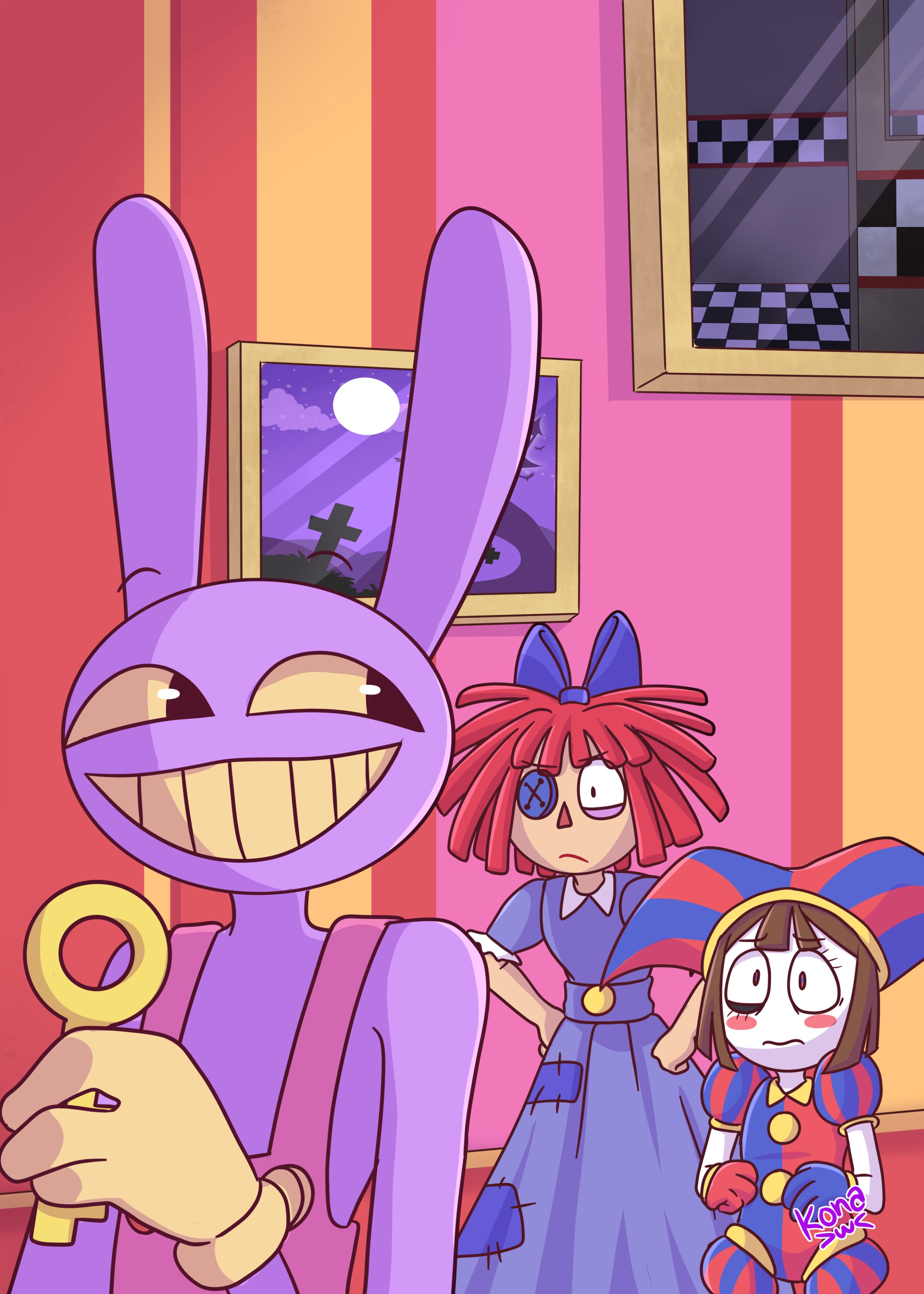 ⚠️Ponkun⚠️ Jax Want Help Poor Pomni,,,🥵 l The Amazing Digital Circus l