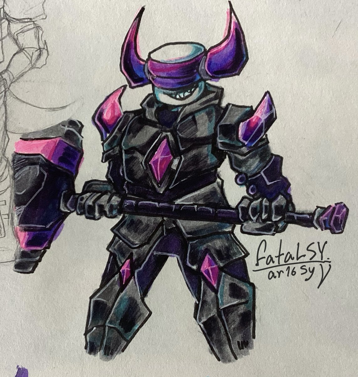 Banhammah #phighting #phightingart #robloxart #traditionalart