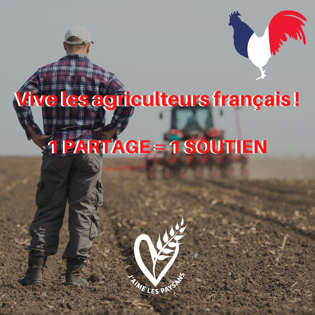 Plus que jamais : tous avec nos agriculteurs français !!!! 🇫🇷

#jaimelespaysans #agriculteur #agriculture #agricultrice #paysan #mondeagricole #FrAgTw