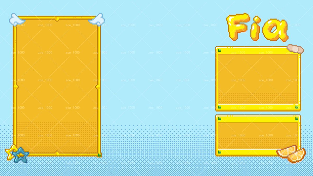 FiaGameStart's tweet photo. Check out my new loading screen and stream panels!! Thank you so much to @zoe_awa for the amazing artwork!! I love the design so much 🧡🧡🧡
I’m so happy with this outcome
(*≧ω≦)
#Vtuber https://t.co/q5JKIKJsvq