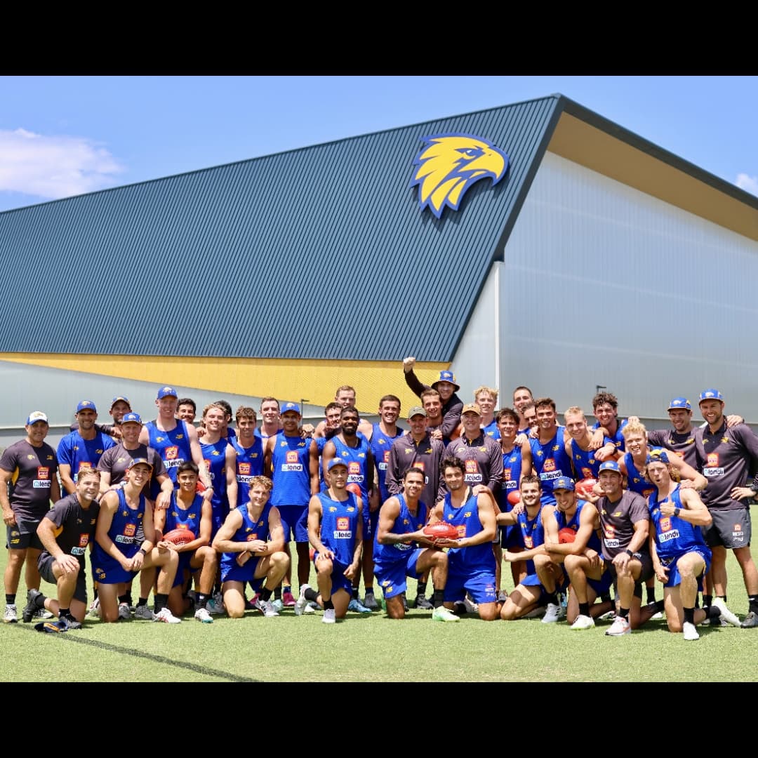 A huge thanks to everyone @WestCoastEagles for a great few days. Loved spending time with the players, coaches and staff and watching the guys smashing pre-season. Go Eagles