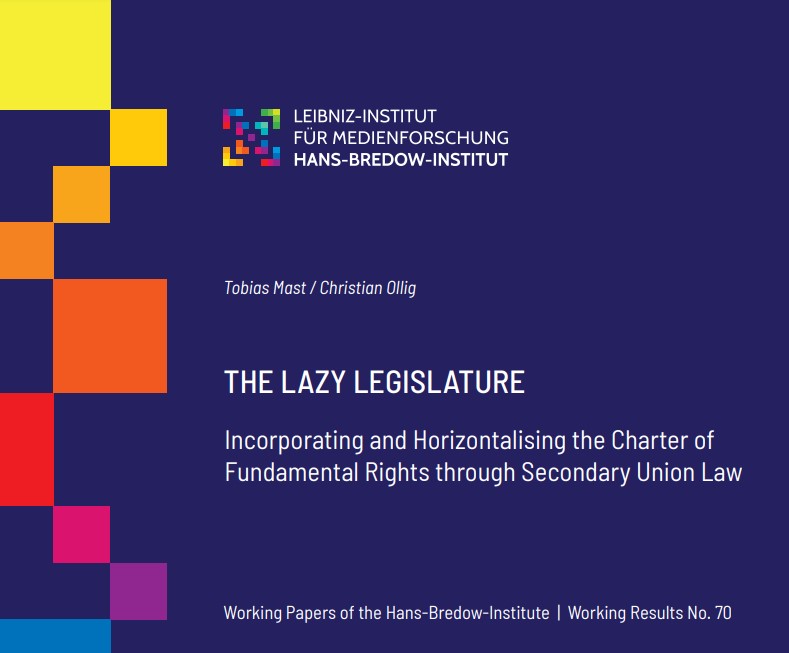 In our new working paper 'The Lazy Legislature' @TobiasMast & Christian Ollig look at a new, unconventional approach to legislation on the EU level. #DSA #AIAct ➡️ssoar.info/ssoar/handle/d…
