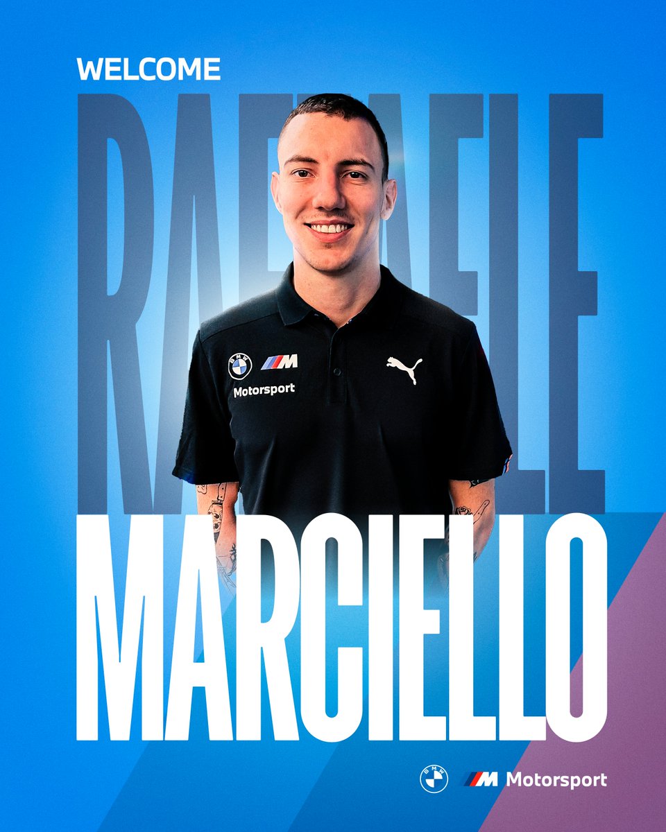 ///M as in Marciello. It had to happen. 

Drop a 🫶🏻 to welcome Lello to our BMW M fam! The track awaits. @Team_RMarciello
