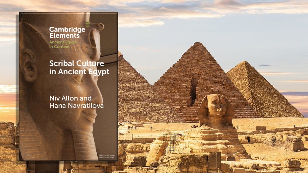 📚 ⓃⒺⓌ 𝐏𝐮𝐛𝐥𝐢𝐜𝐚𝐭𝐢𝐨𝐧𝐬 📚 Download 📥PDF 📁👇 Scribal Culture in Ancient Egypt Published online by Cambridge University Press: 22 November 2023 Download the free ebook here 👇 ℹ️ cambridge.org/core/elements/…