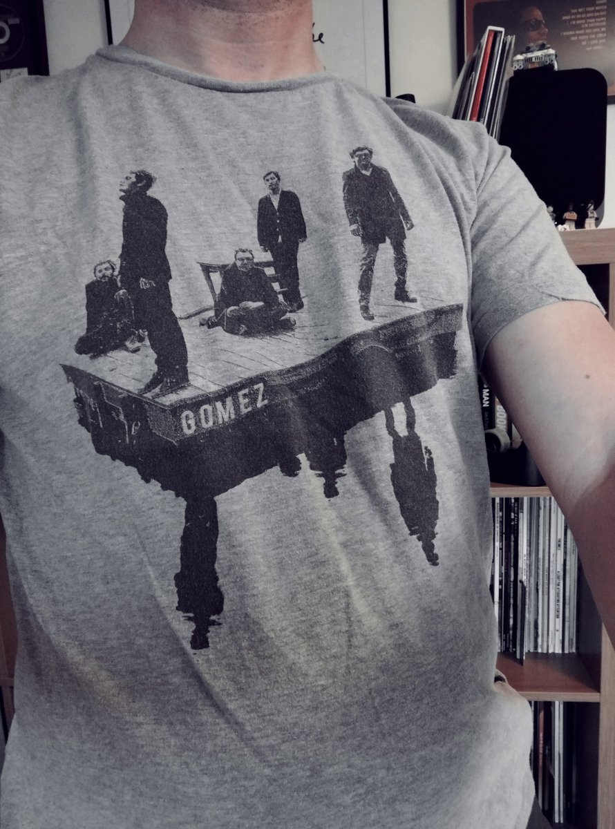 Bring it on! Cracking out my <a href="/gomeztheband/">GOMEZ</a> t-shirt for #tshirtday <a href="/BBC6Music/">BBC Radio 6 Music</a>