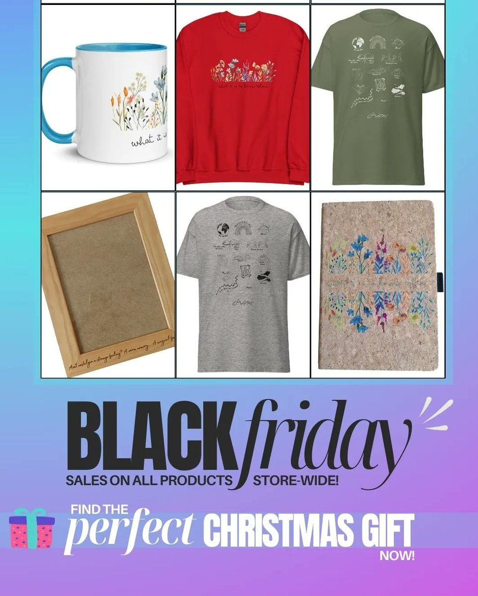 It's BLACK FRIDAY! 🎉💥 Head to my store now & get UP TO 50% OFF on EVERYTHING from my slate lyric coasters ☕ to my t-shirts 👕 to my engraved wooden frames 🖼️ Treat all of your family & friends to the perfect Christmas presents now!! :) 🎁⛄❄️ samlyonmusic.com/store