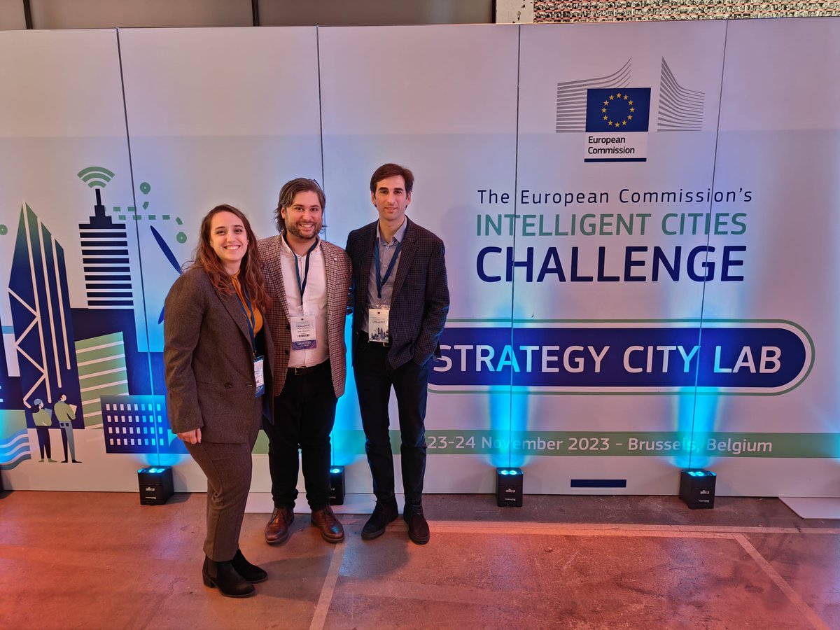 AVAESEN's tweet photo. 👉 En Bruselas, en el primer Strategy City Lab acompañado al Ayuntamiento de Alcoi. 
Una de las 100 ciudades que forman parte de la red #IntelligentCitiesChallenge. 
Nuestra lead expert Mariola Guarinos acompaña al equipo de Alcoi en su trabajo en energías renovables y movilidad. https://t.co/anLi9PBHVB