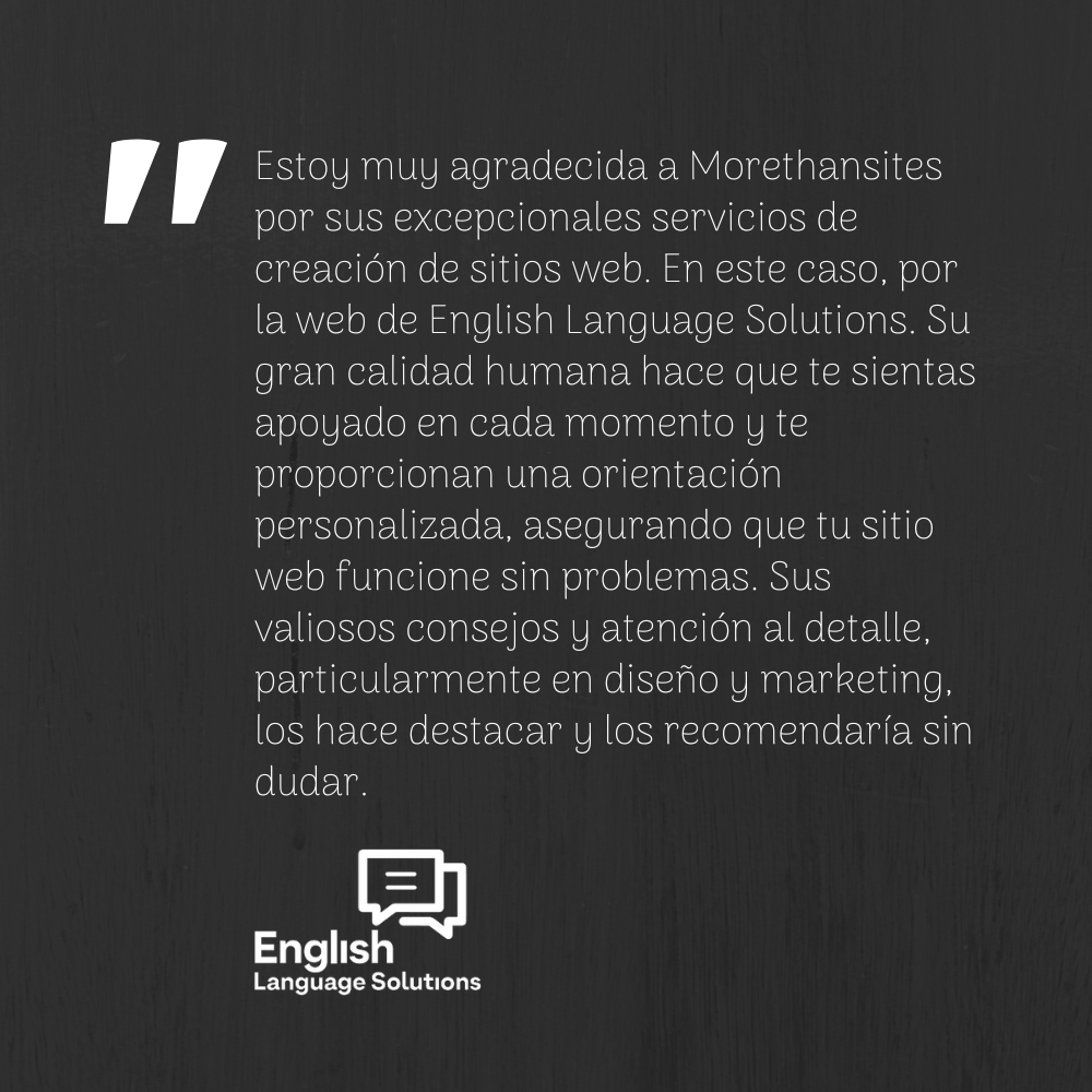 Morethansites's tweet image. Quin plaer treballar no només en projectes emocionants sinó també amb clients que ho fan tan fàcil, com la Carmel i en Colin d&apos;English Language Solutions! 

Moltes gràcies per les vostres paraules!

#projecteweb #internet #branding #marketingdigital #disseny #externalització