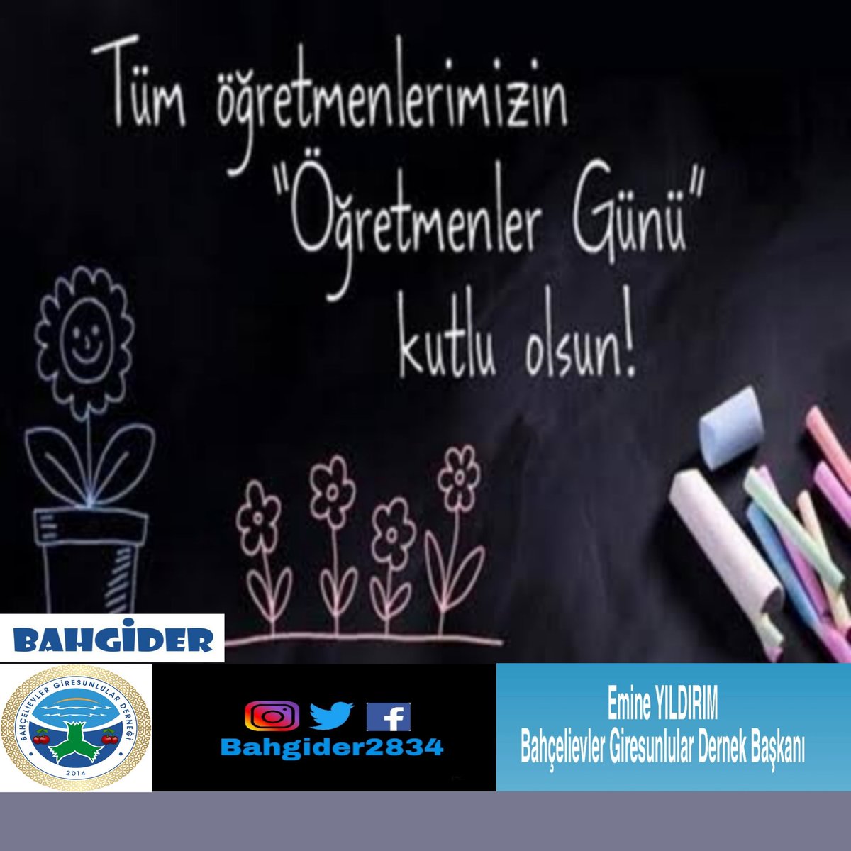 bahgider2834's tweet photo. Öğretmenlik mesleğini bir iş olarak değil de, gelecek nesillere faydalı olabilmek adına yapılan, sevgi dolu bir bağış olarak gören tüm öğretmenlerimizin Öğretmenler Gününü Kutluyoruz...

#24KasımÖğretmenlerGünü #24Kasım2023 #öğretmenlergünü https://t.co/QHqoNKGhRK
