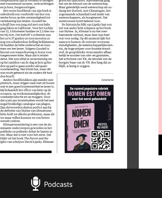 BartFunnekotter's tweet image. Ik sta in de krant!
Vandaag verschijnt het ultieme schoen-/boomcadeau voor de geschiedenisnerd in uw leven