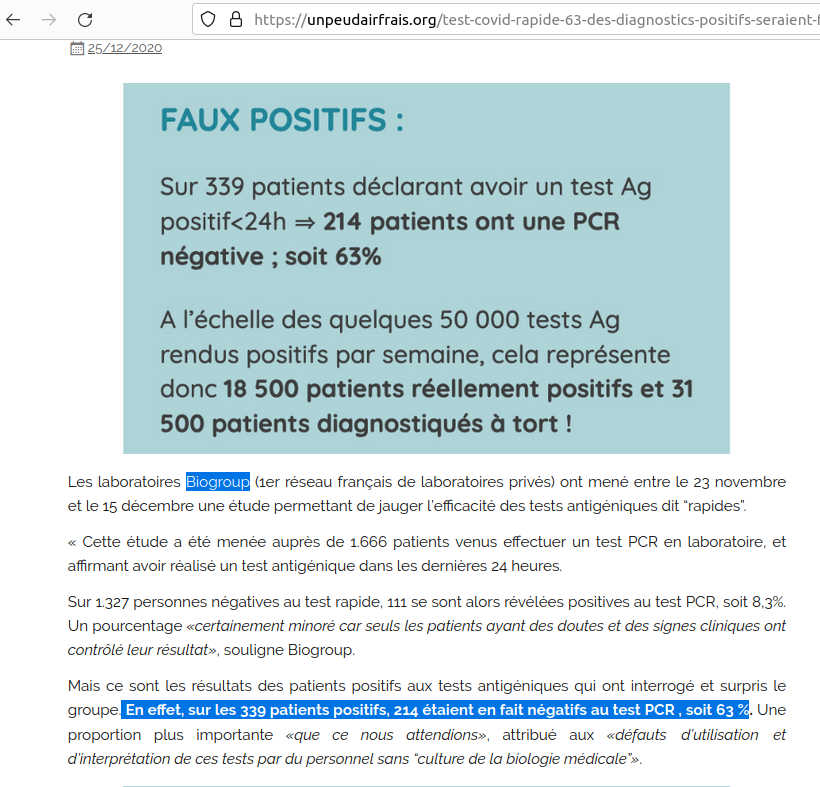 Casimir_Noir's tweet photo. @Ed_fractales @zoesagan @NPolony @TvlCampagnol @BFMTV Les tests RT-PCR donnaient jusqu'à 63% de faux-positifs selon les laboratoires #Biogroup
https://t.co/OkSCxAFCxs https://t.co/oginfI4bKF