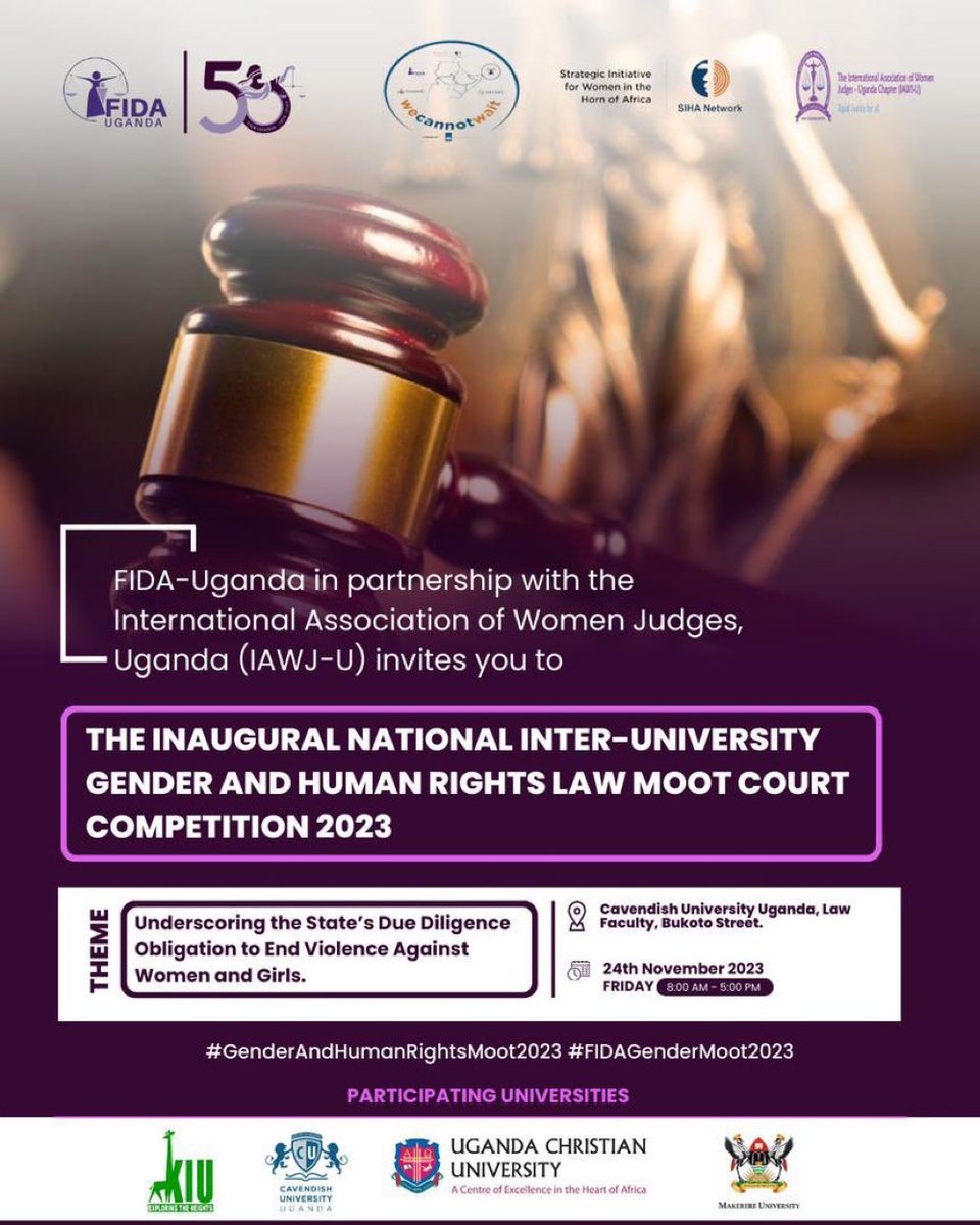 Happening Now: The inaugural National Inter-University Gender And Human Rights Law Moot Court Competition 2023.

Catch all the live updates on the NBS TV social media channels.

#GenderAndHumanRightsMoot2023 #FIDAGenderMoot2023