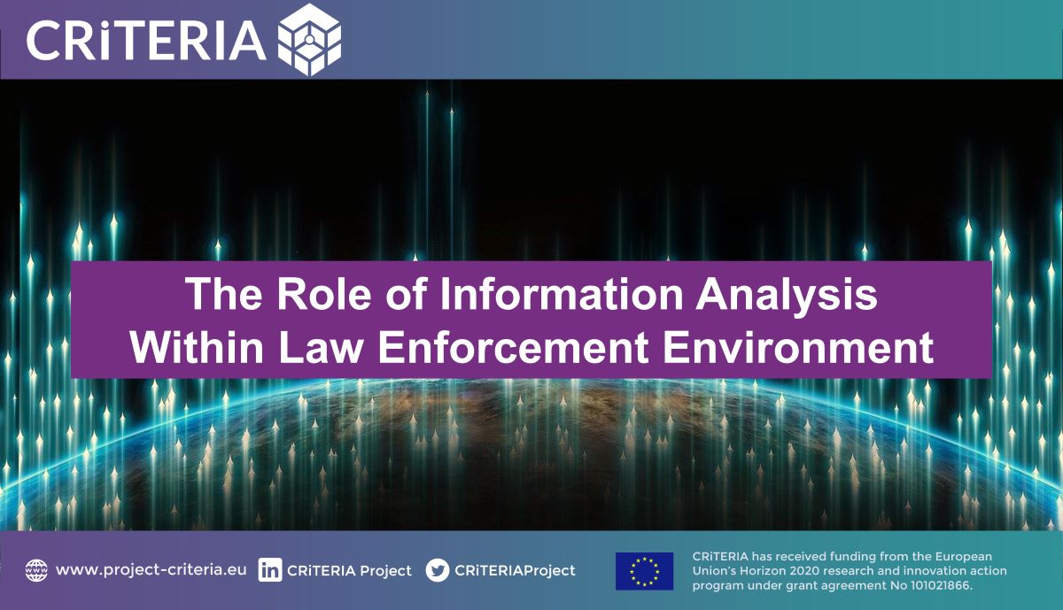 Read the latest blog post on the @CriteriaProject website:
💡The role of #InformationAnalysis within #LawEnforcement environment, by our partners at the Romanian Border Police: project-criteria.eu/the-role-of-in…
#H2020 #BorderSecuroty #RiskAnalysis