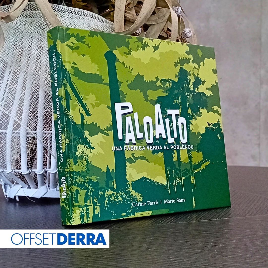 OffsetDerra's tweet photo. "Palo Alto, una fábrica verde en Poblenou", presentamos la producción del nuevo libro en #tapadura cosida, que visibiliza la botánica en uno de los antiguos complejos industriales de Barcelona.

@PaloAltoBcn  @mariossans https://t.co/n7lYdQtu2p