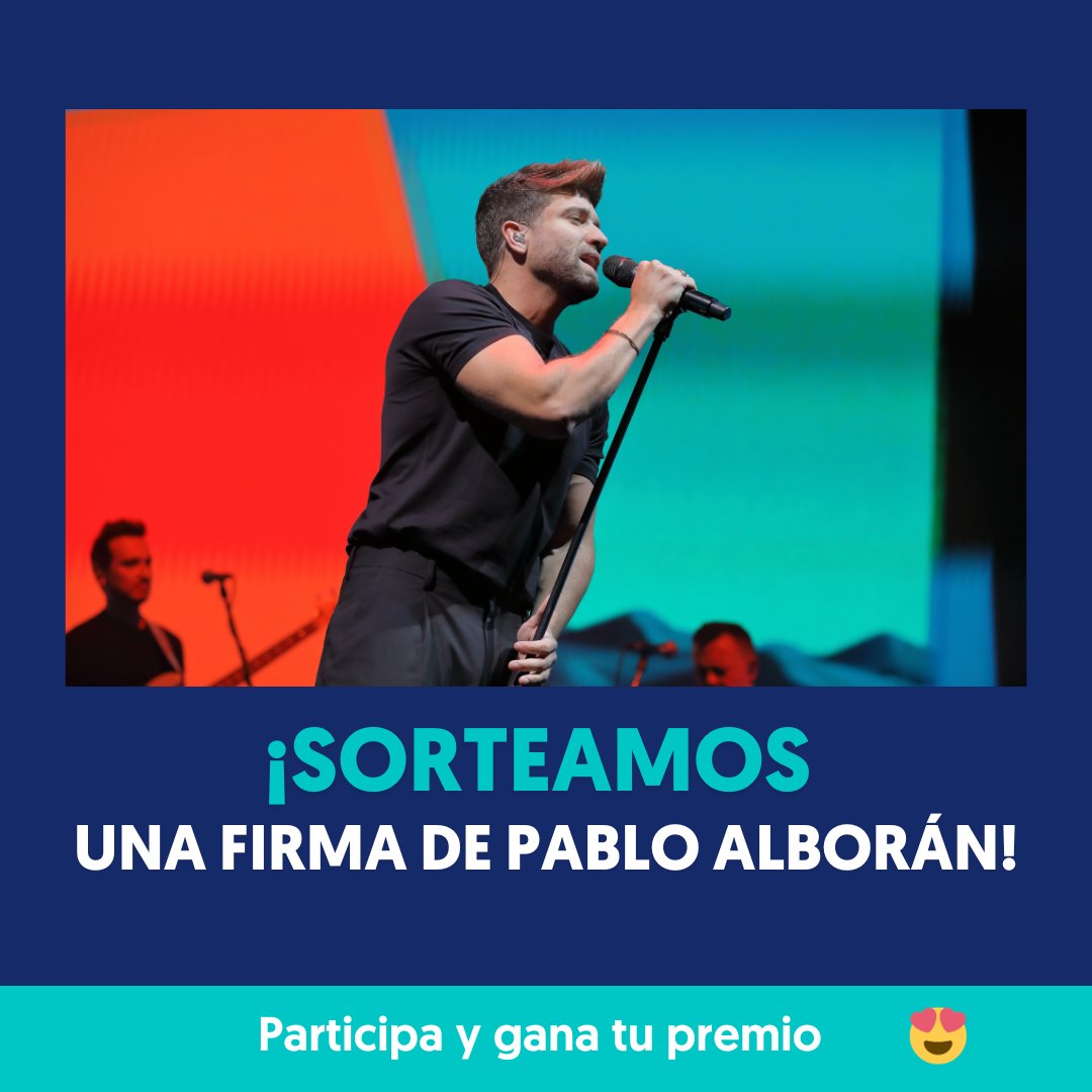 MovistarArenaEs's tweet photo. 🔥 ¡SUPER SORTEO! 🔥 Sorteamos una dedicatoria de @pabloalboran de su último concierto en el #WiZinkCenter. ¿Cómo conseguirla?

1️⃣ Sigue a @WiZinkCenter 
2️⃣ Da RT a este post 
3️⃣ Menciona a tu amig@ más fan de Pablo Alborán

Ganador: 29/11/2023

BBLL: https://t.co/o5SY0FHJoI https://t.co/2XUDayuKoC