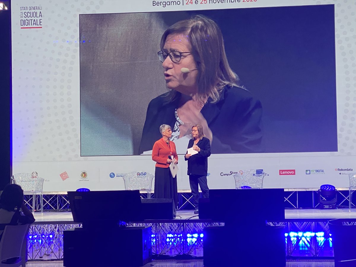 Ora <a href="/DianoraBardi/">Dianora Bardi</a> di <a href="/imparadigitale/">imparadigitale</a> e #LoredanaPoli del <a href="/ComunediBergamo/">Comune di Bergamo</a> con #PaolaFrassinetti, sottosegretario al Ministero dell'Istruzione e del Merito  rilanciano la cultura dell'#innovazione #digitale in anche grazie la PNRR, una sfida che non può essere rimandata.