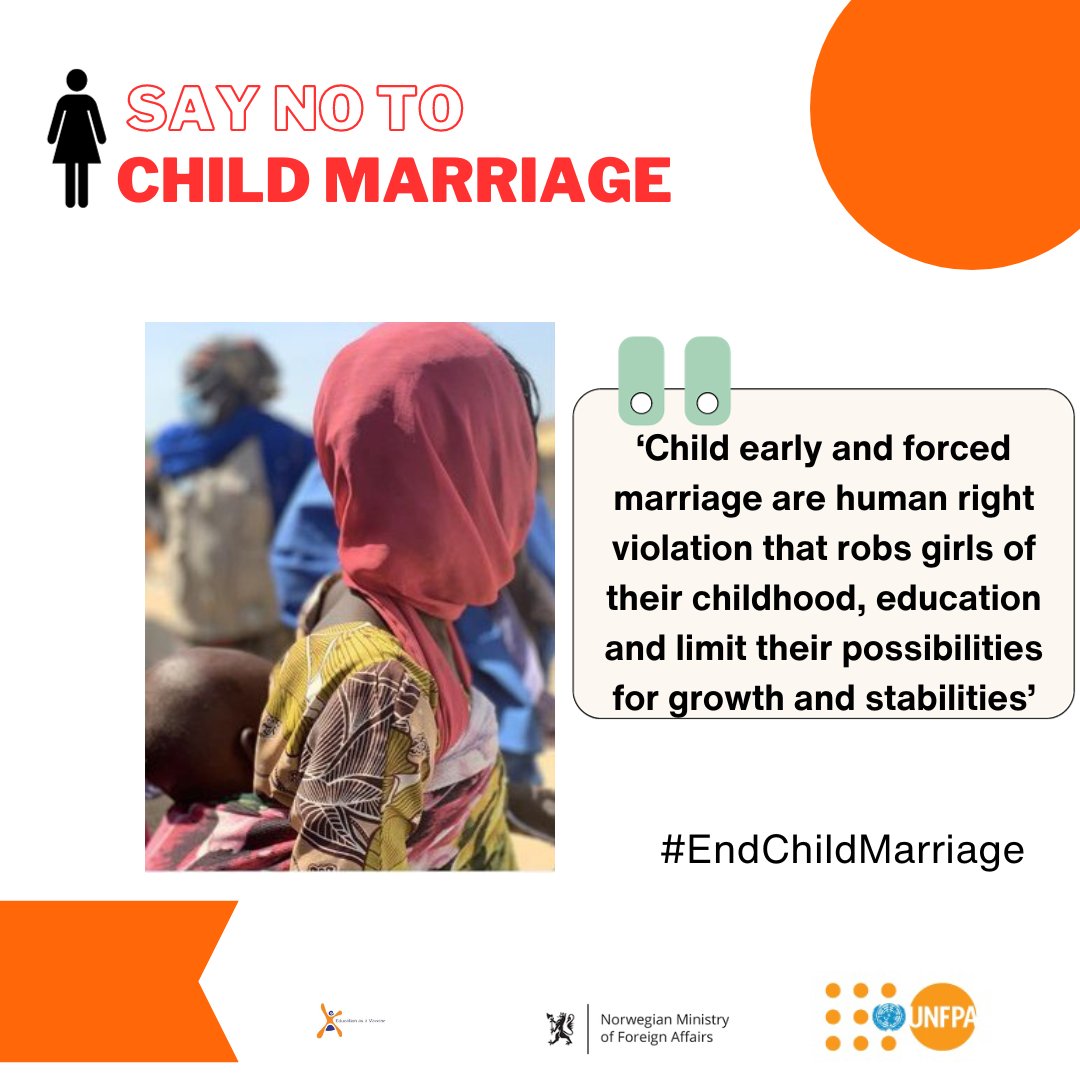Not given the choice to decide who you want to spend the rest of your life with and when you want to get married, is truly heartbreaking. 
End child marriage today. 
#SRH4u #endchildmarriage