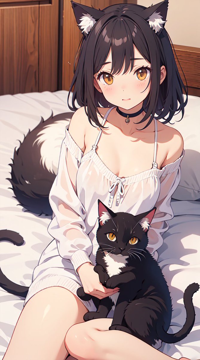 soforeve1145's tweet photo. #AI绘画 #猫娘 #黄图 #Catgirl
猫娘床上躺 https://t.co/sUq6FK5MVt