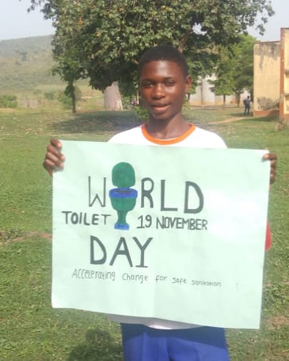 PanAfricare_Ng's tweet photo. In commemoration of the World Toilet Day (Nov 19), Power Forward project joins UN water to accelerate change in secondary school communities targeting in school youths. 

#WorldToiletDay

@XOMFoundation 
@ExxonMobil_NG 
@NBA_Africa 
@NBANigeria https://t.co/iCKoRbFH2g